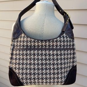 Coach Wool Plaid Shoulder Bag-EXCELLENT condition